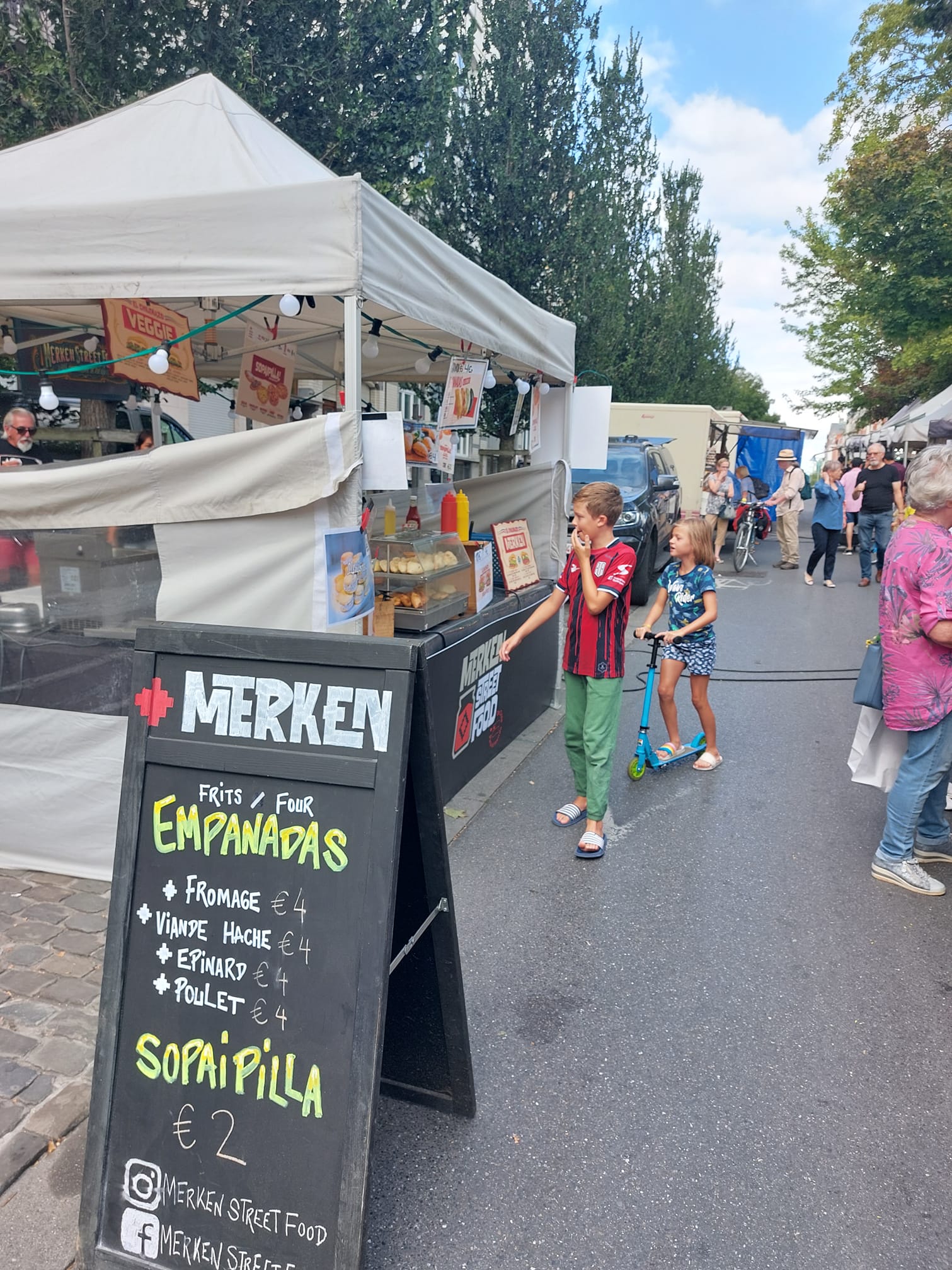 Notre food truck sur le marché